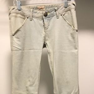 Free People Grey Flared Jeans  - Size 27